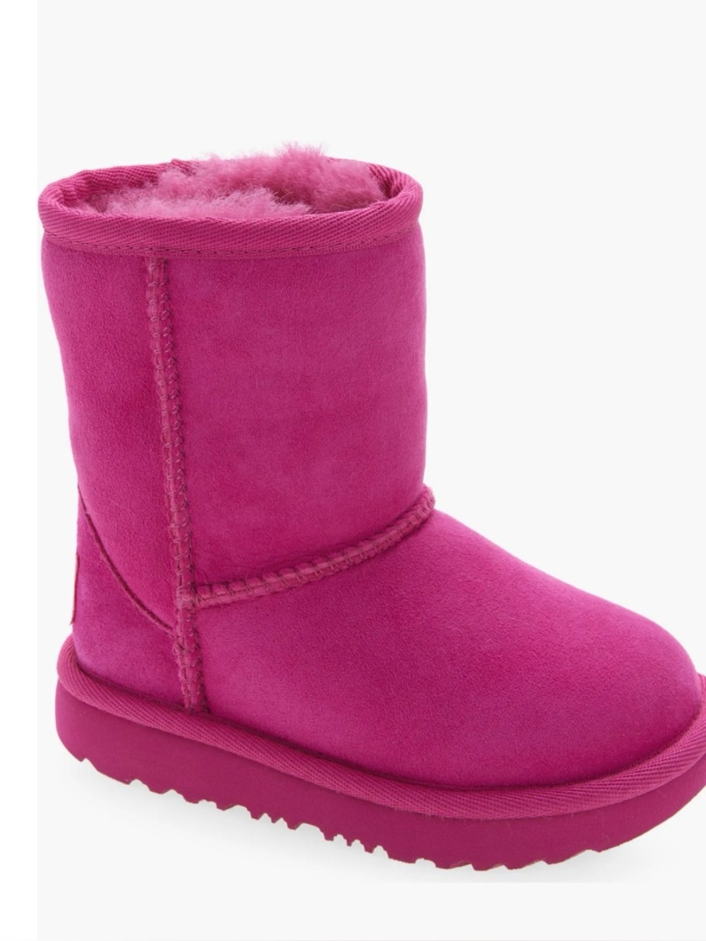 Kids' Classic Short II Water Resistant Ugg boots fuchsia Cozy US 6 EU 22